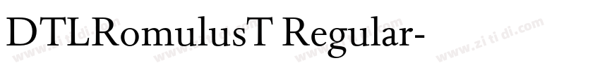 DTLRomulusT Regular字体转换